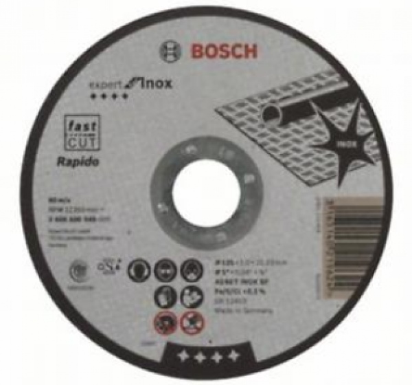 Диск отрезной по нержавейке Bosch, 180x1.6 мм